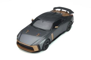 NISSAN GT-R 50 By ITALDESIGN Liquid Kinetic grey 2018 GT Spirit 1:18 Resinemodell (Türen, Motorhaube... nicht zu öffnen!)